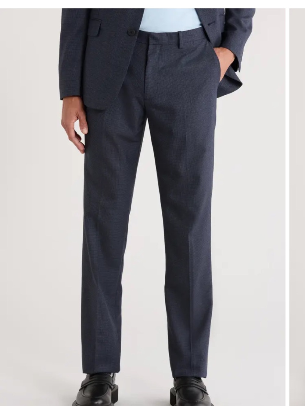 Theory Marlo Men’s Tailored Navy Dress Pant